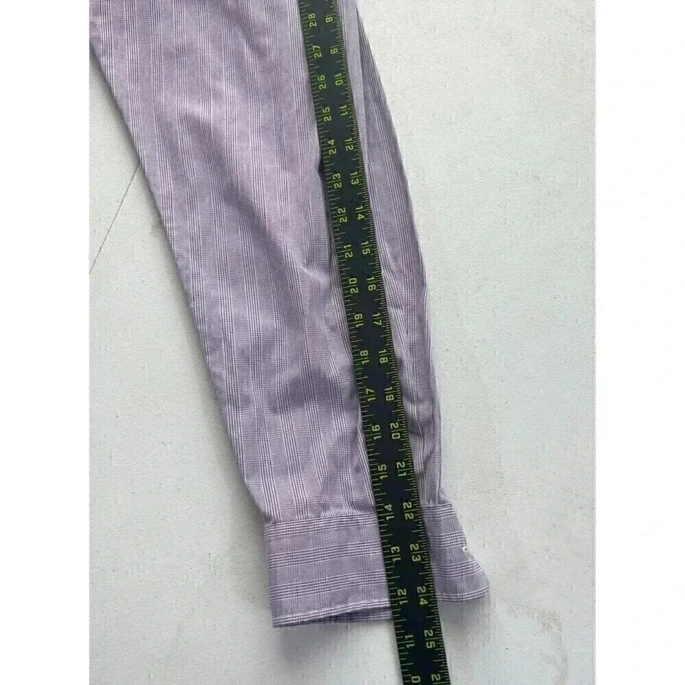 Polo Golf Ralph Lauren Mens Size L Long Sleeve Button Up Purple Lofting Cotton - Picture 6 of 8